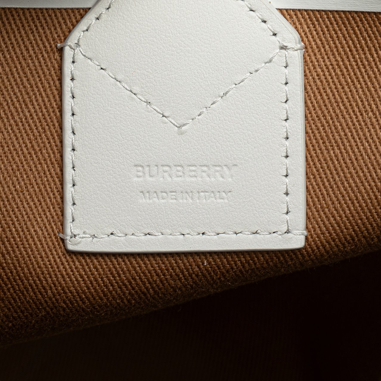 Burberry Mini House Check Canvas London Tote Bruin