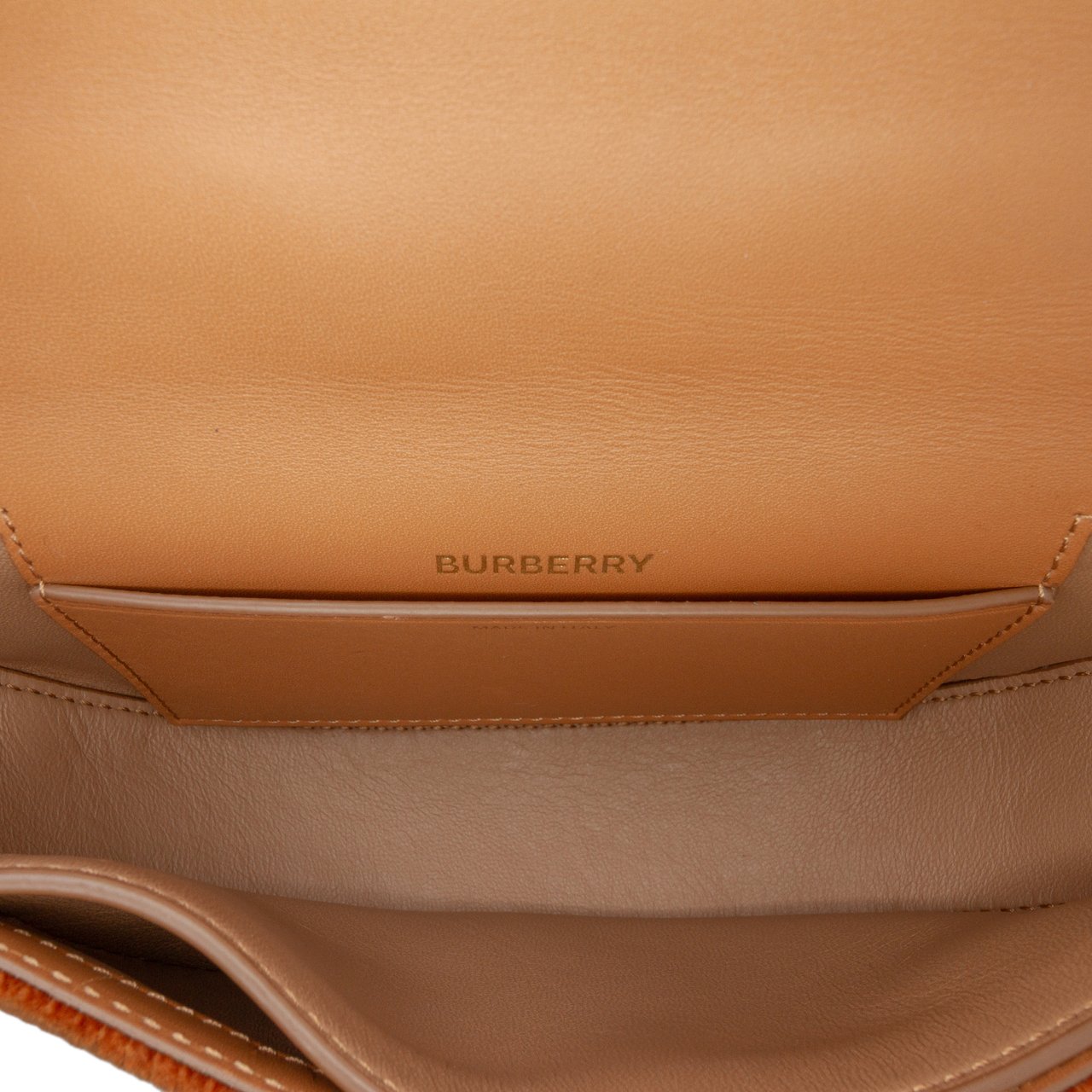 Burberry Micro Corduroy Olympia Shoulder Bag Bruin