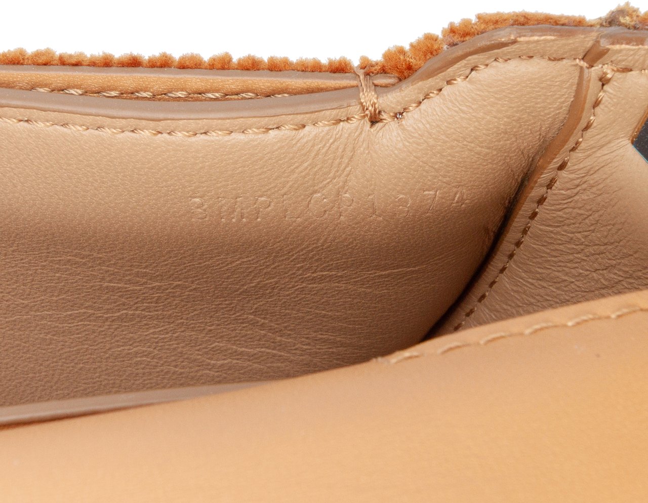 Burberry Micro Corduroy Olympia Shoulder Bag Bruin