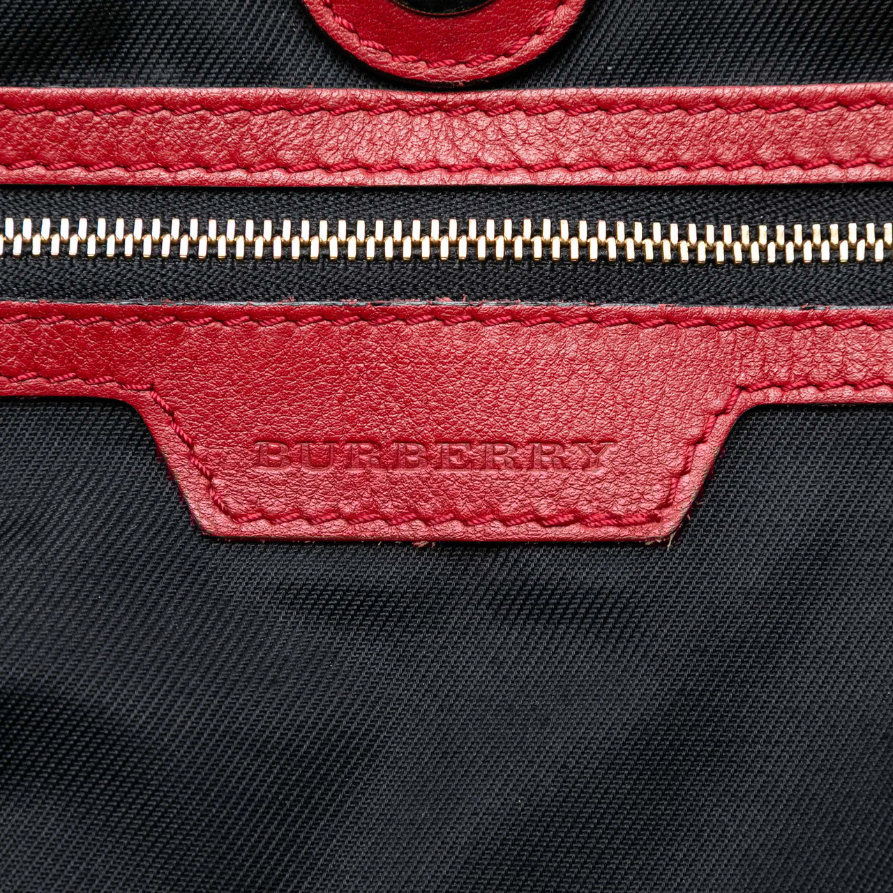 Burberry Small Haymarket Check Canvas and Leather Canterbury Tote Bruin