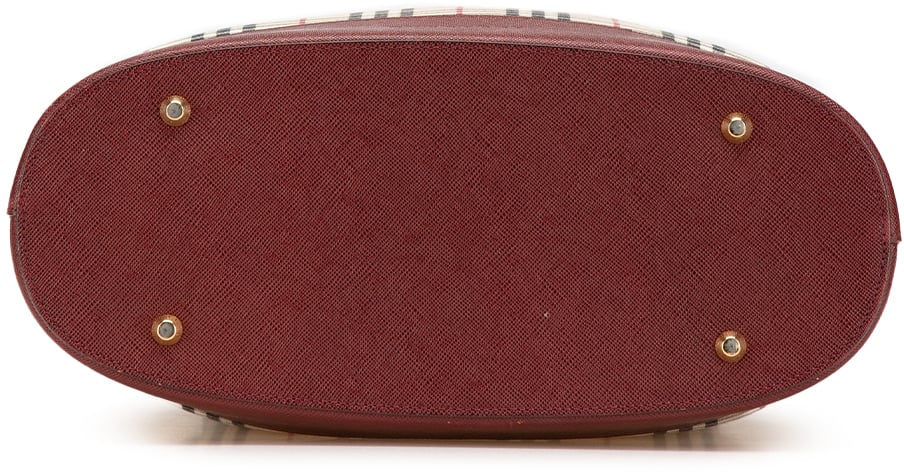 Burberry House Check Canvas Tote Bruin