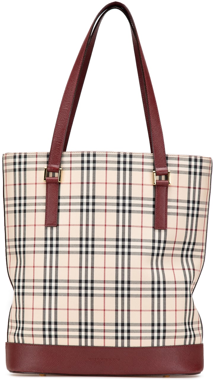 Burberry House Check Canvas Tote Bruin