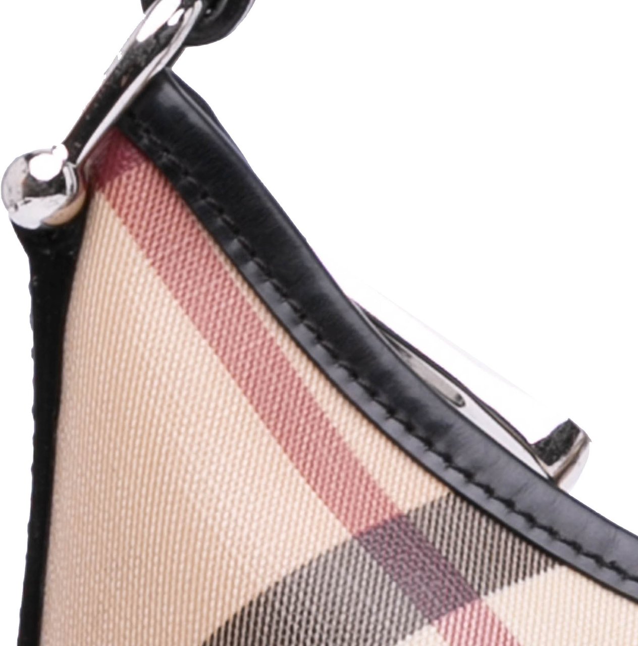 Burberry Supernova Check Coated Canvas Larkin Hobo Bruin