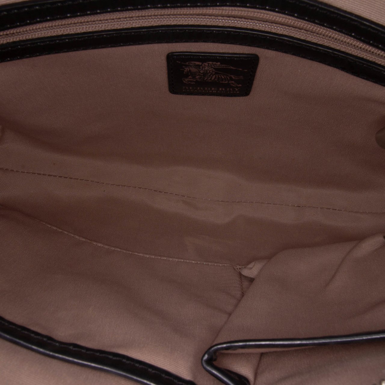 Burberry Supernova Check Coated Canvas Larkin Hobo Bruin