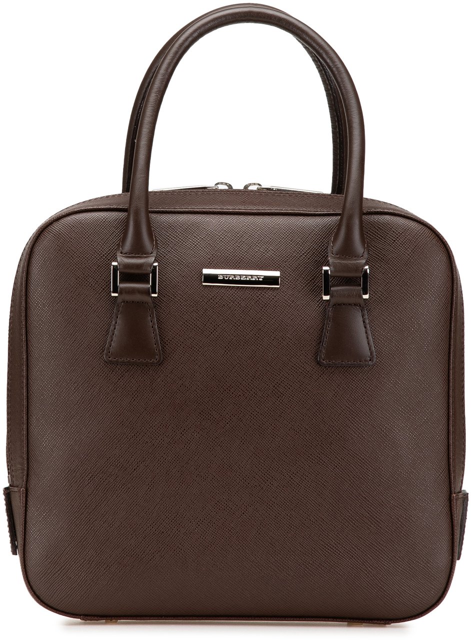 Burberry Leather Handbag Bruin