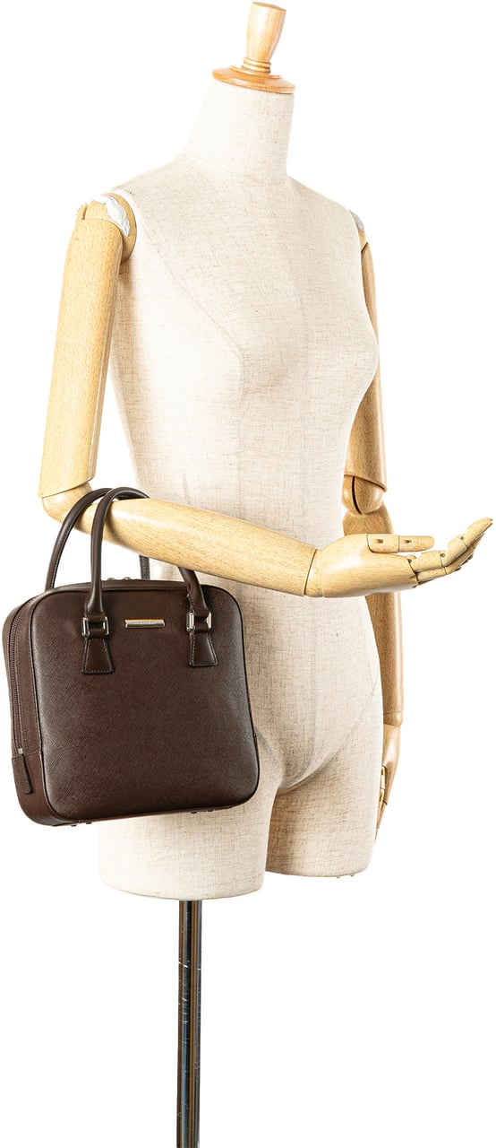 Burberry Leather Handbag Bruin