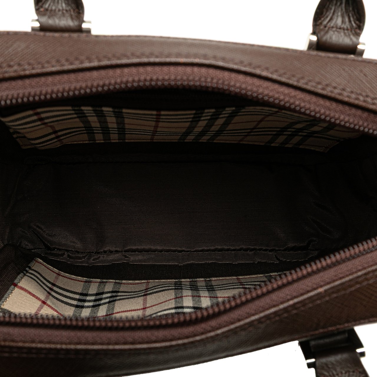 Burberry Leather Handbag Bruin