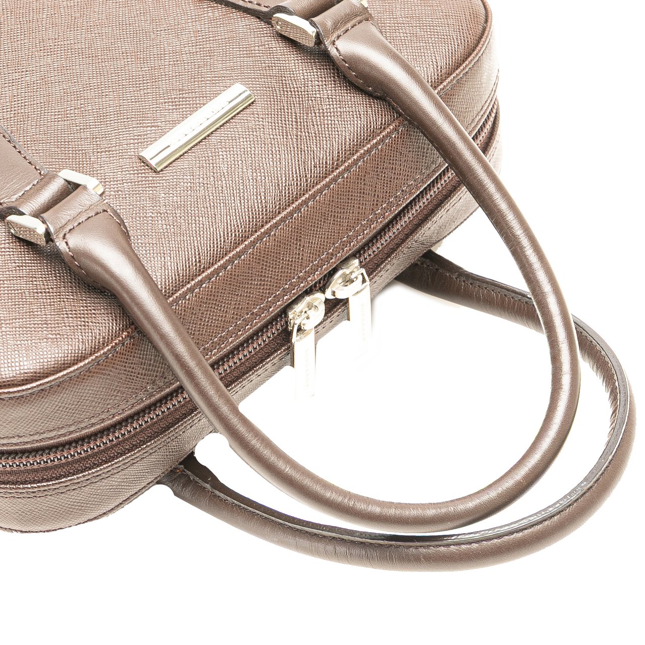 Burberry Leather Handbag Bruin
