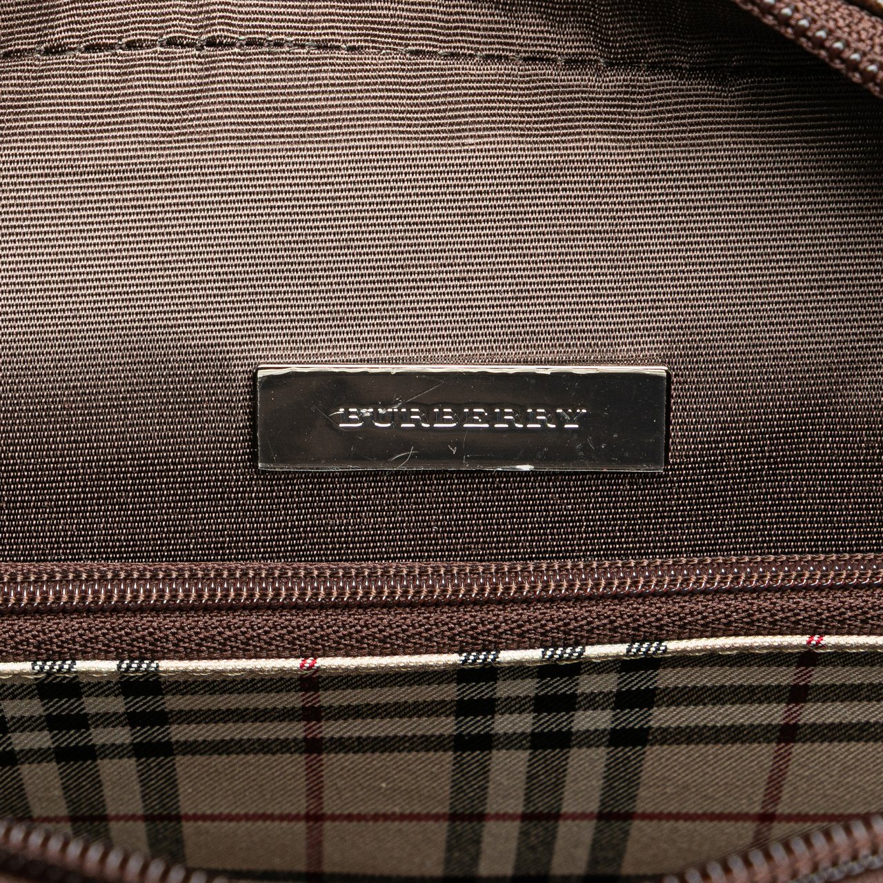 Burberry Leather Handbag Bruin