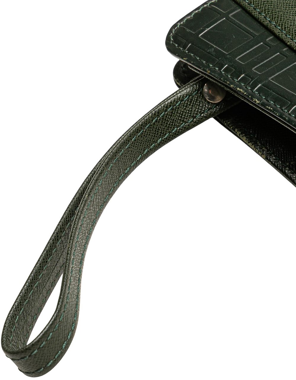 Burberry Leather Clutch Groen