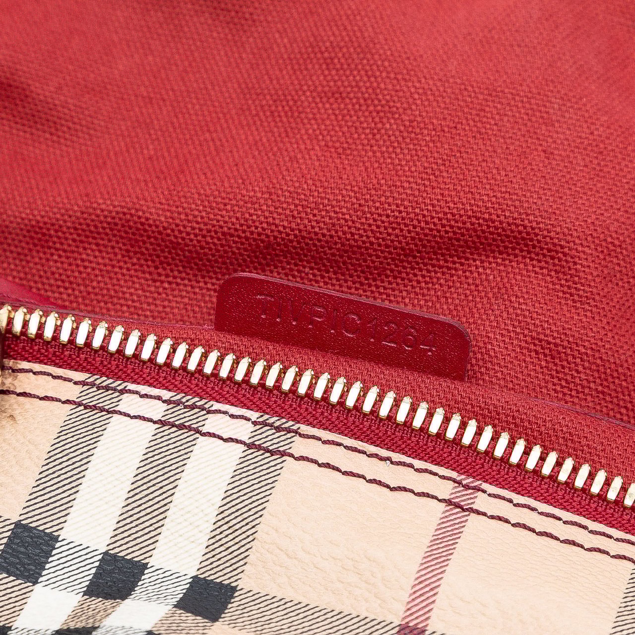 Burberry Medium Haymarket Check Coated Canvas Salisbury Tote Bruin