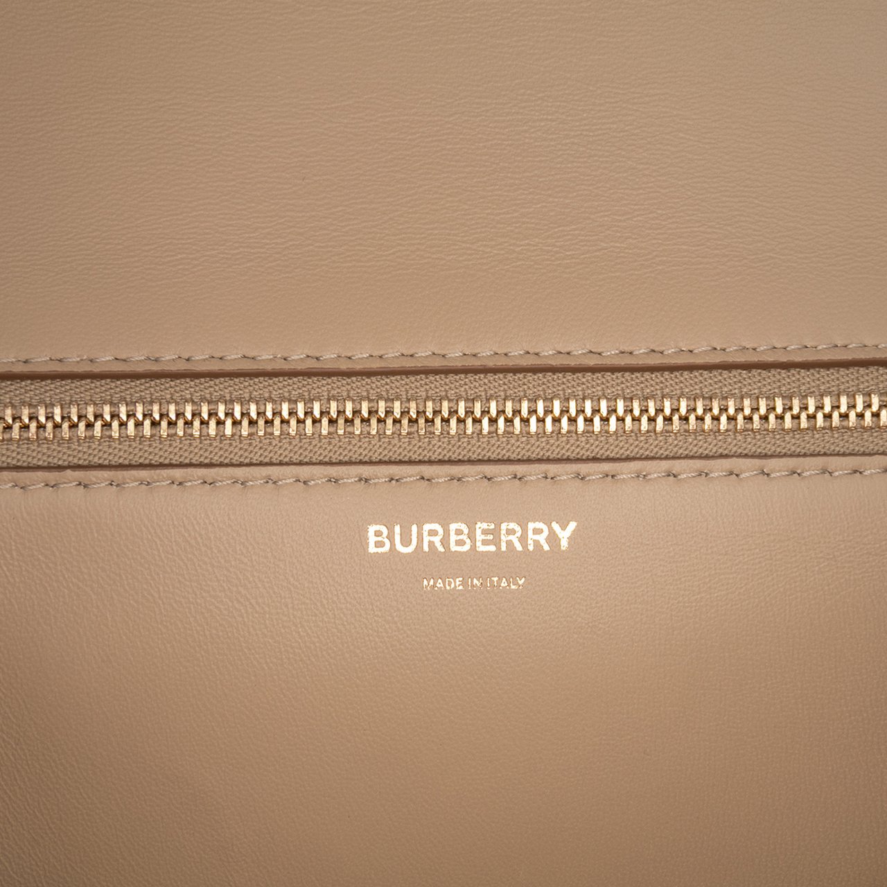 Burberry Medium TB Monogram Embossed Calfskin Chain Crossbody Bruin