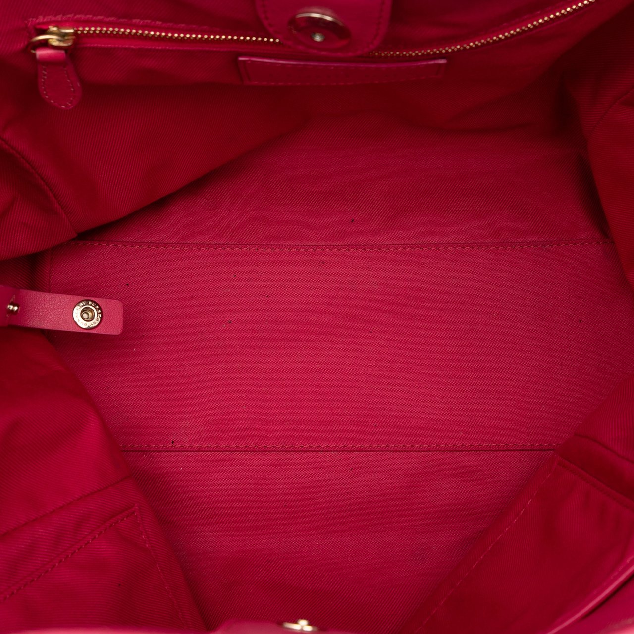 Burberry Small Leather Trimmed Haymarket Check Coated Canvas Canterbury Bow Tote Bruin