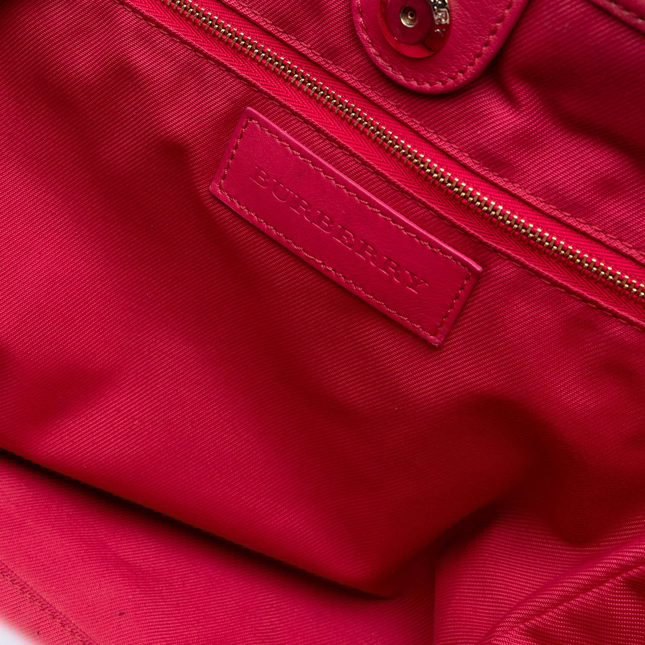 Burberry Small Leather Trimmed Haymarket Check Coated Canvas Canterbury Bow Tote Bruin