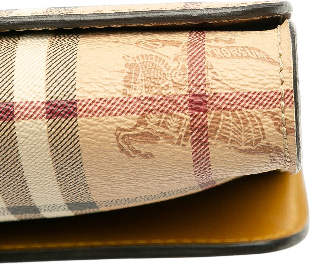Burberry Haymarket Check Coated Canvas and Calfskin Loxley Crossbody Bruin