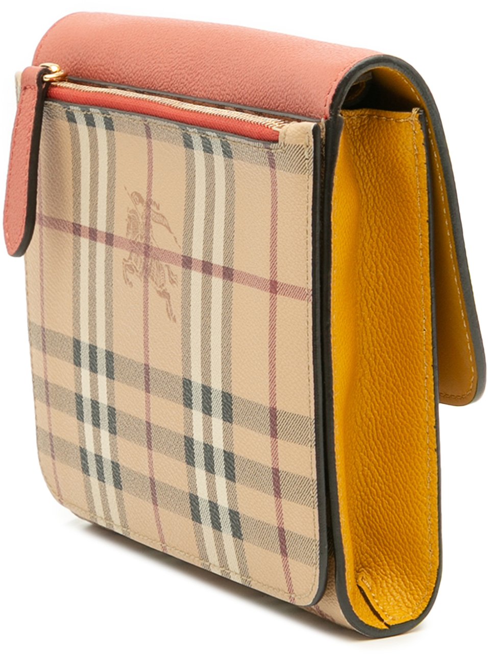 Burberry Haymarket Check Coated Canvas and Calfskin Loxley Crossbody Bruin