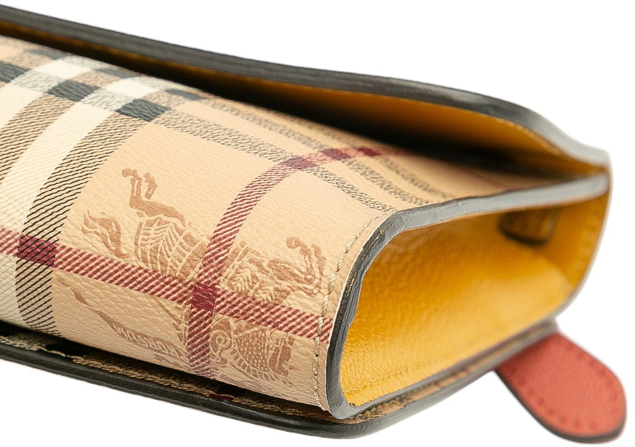 Burberry Haymarket Check Coated Canvas and Calfskin Loxley Crossbody Bruin