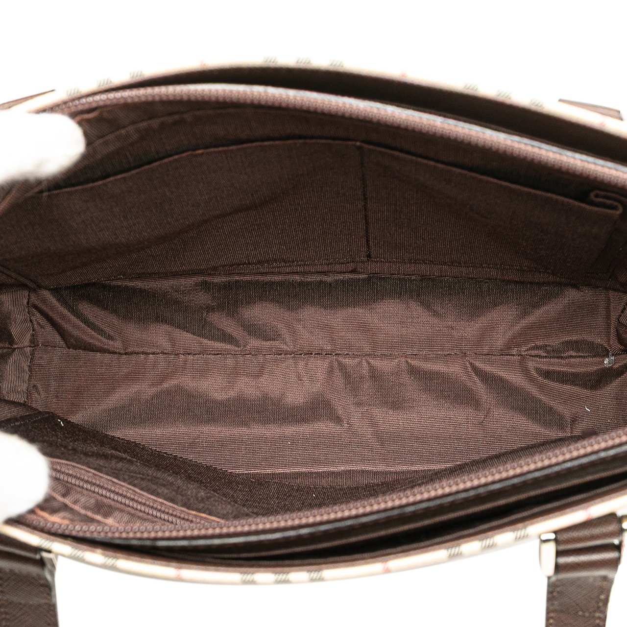 Burberry House Check Canvas Tote Bruin