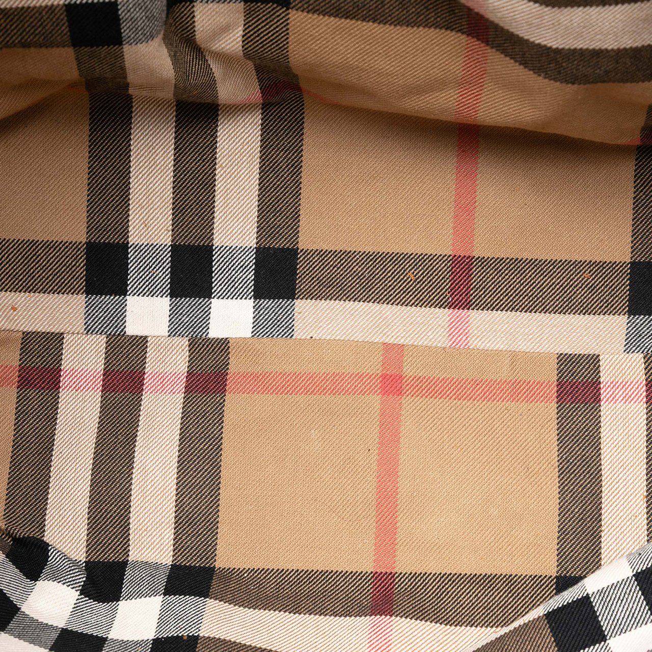 Burberry Medium House Check Trimmed Leather Salisbury Tote Bruin