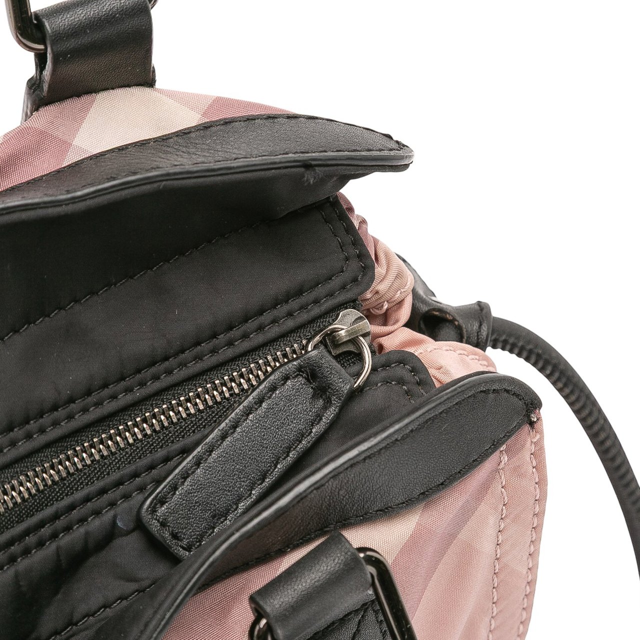 Burberry Supernova Check Nylon Buckleigh Tote Roze