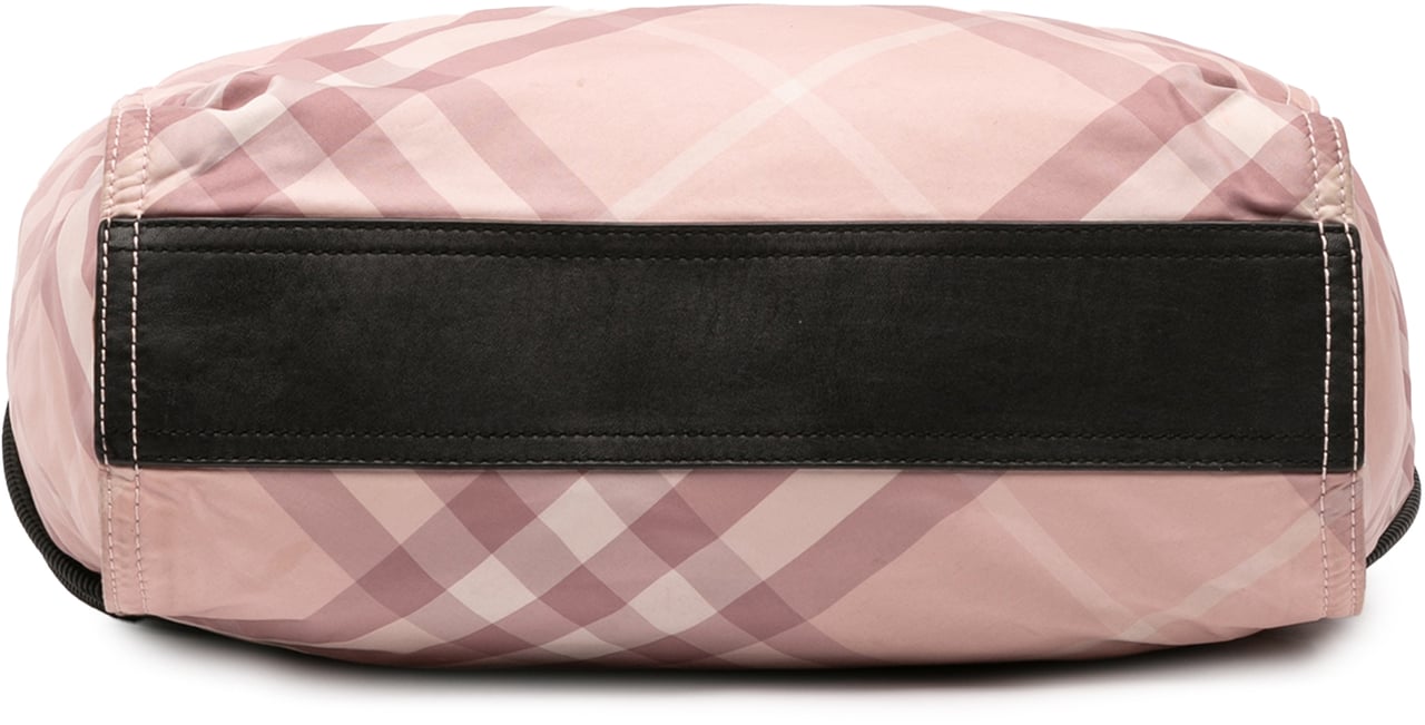 Burberry Supernova Check Nylon Buckleigh Tote Roze