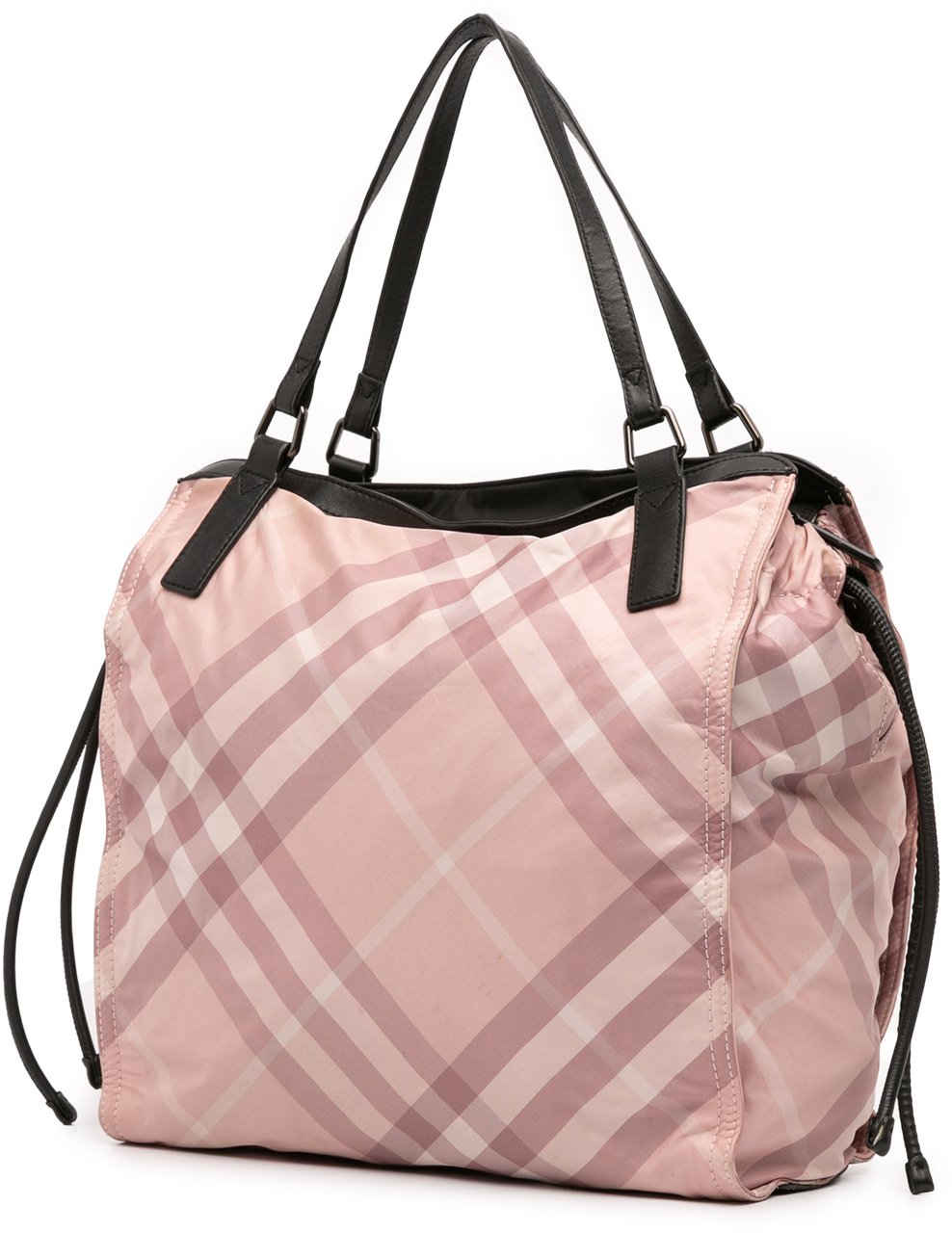 Burberry Supernova Check Nylon Buckleigh Tote Roze