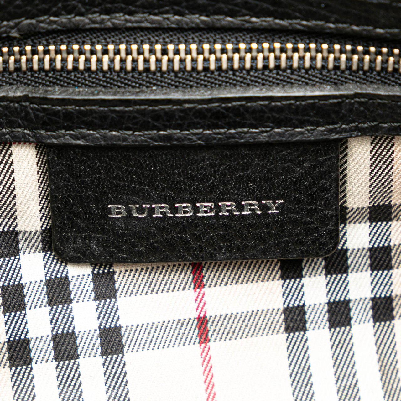 Burberry Leather Shoulder Bag Zwart