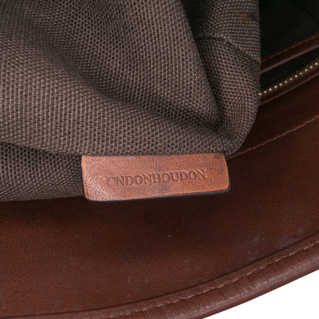Burberry Smoked Check Coated Canvas Handbag Bruin