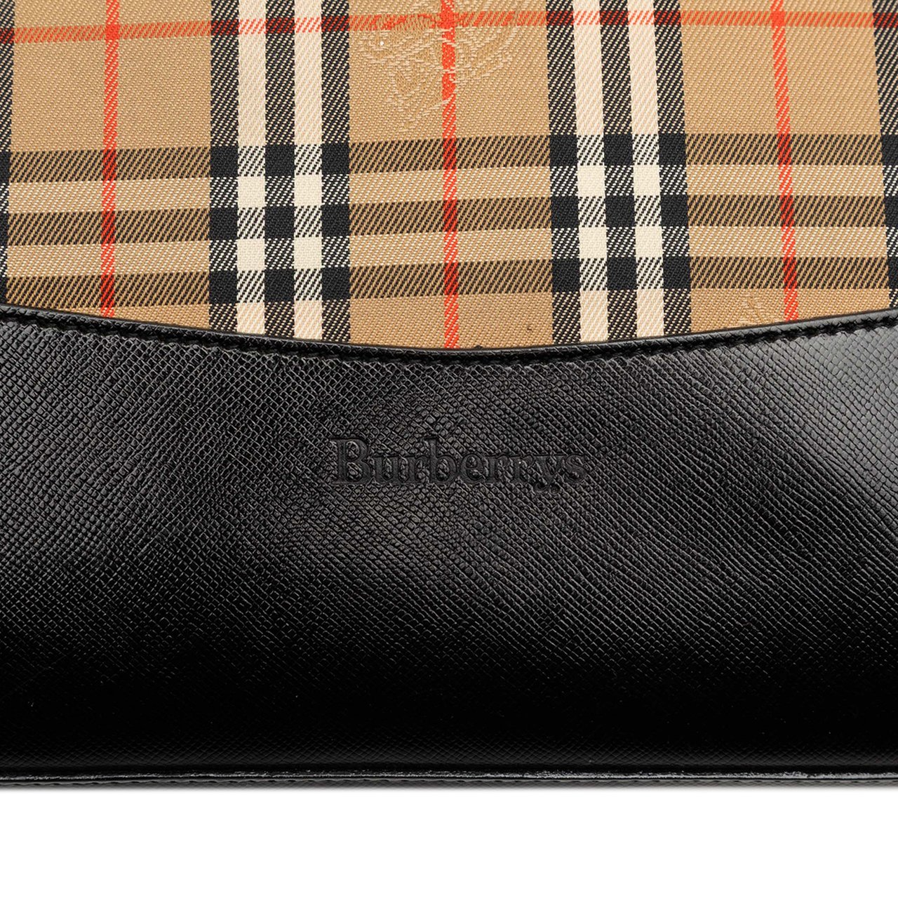 Burberry Haymarket Check Canvas Tote Bruin