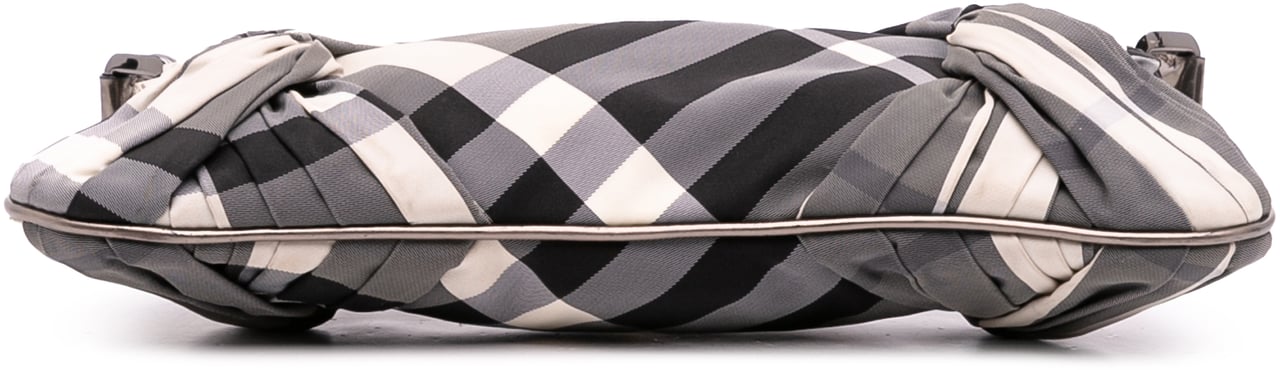 Burberry Supernova Check Canvas Handbag Grijs