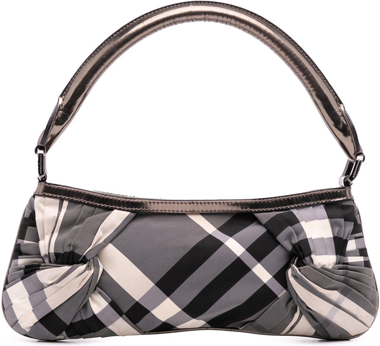 Burberry Supernova Check Canvas Handbag Grijs