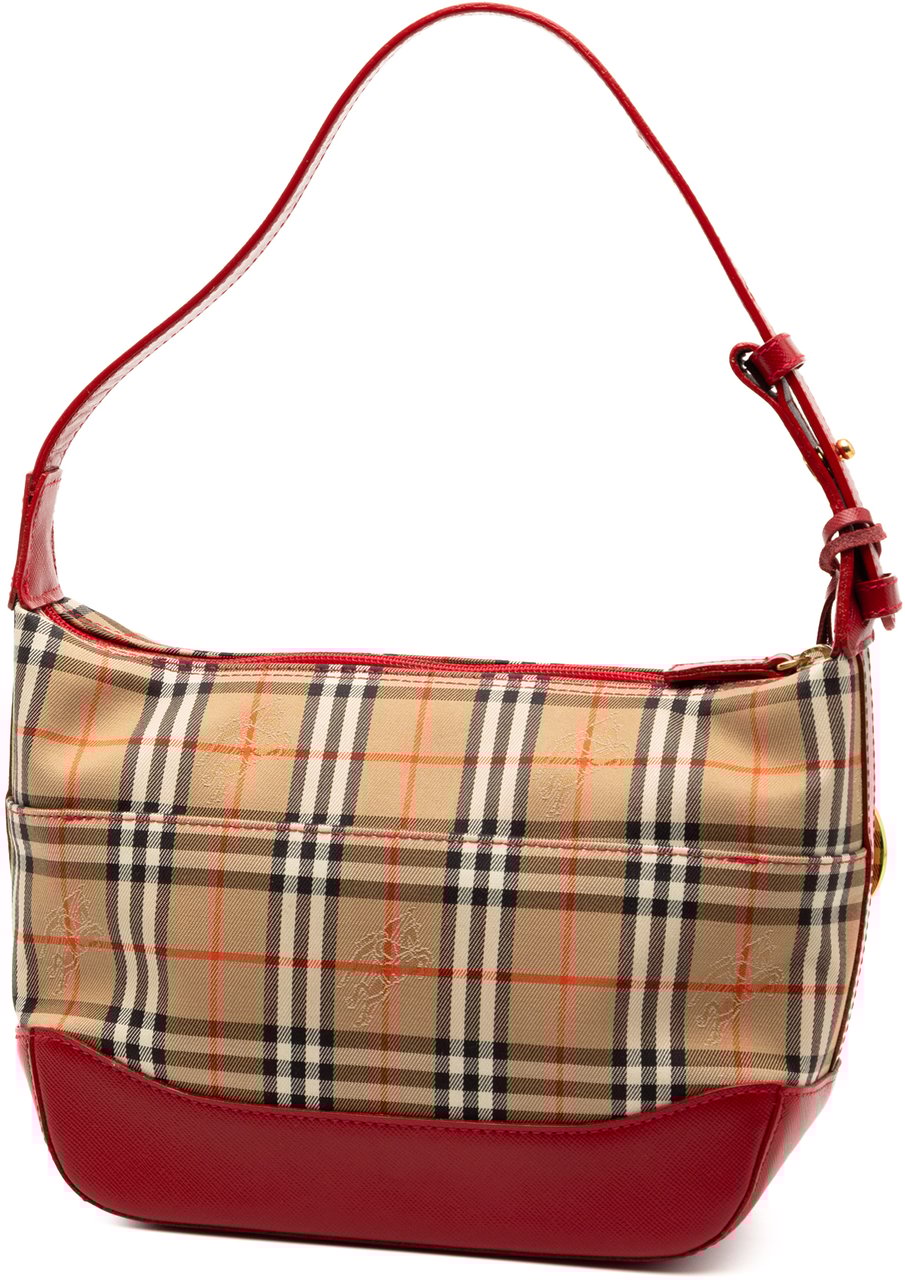 Burberry Haymarket Check Shoulder Bag Bruin