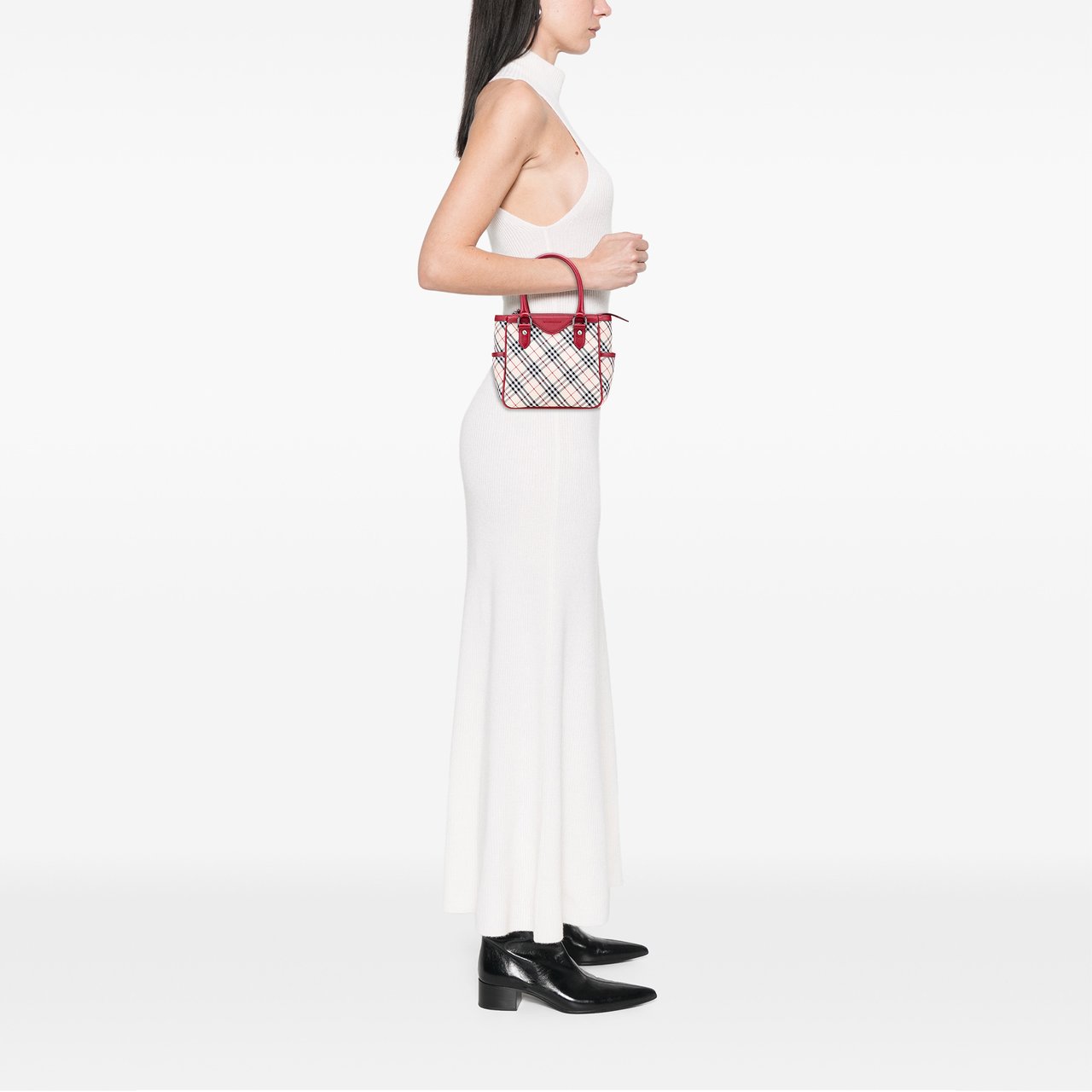 Burberry Nova Check Canvas Handbag Bruin