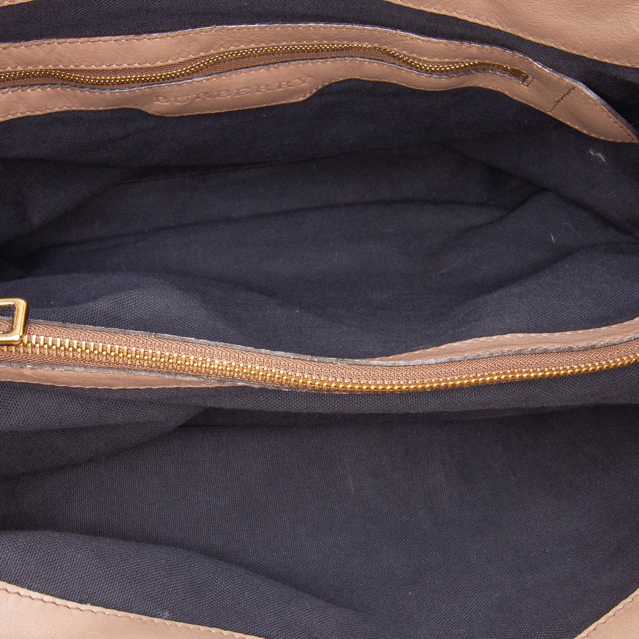 Burberry Large House Check Canvas Aurelia Satchel Bruin