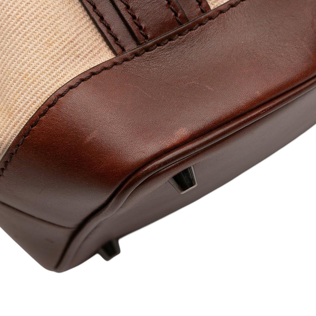 Burberry Mega Check Canvas Lowry Satchel Bruin