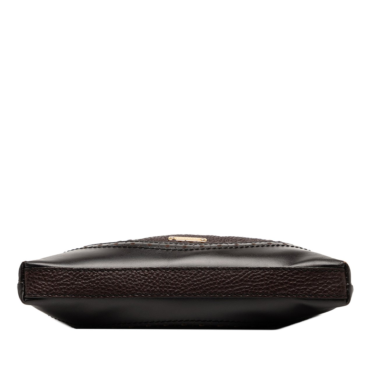 Burberry Leather Tassel Brogue Crossbody Bruin