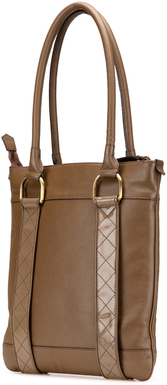 Burberry Leather Tote Bruin