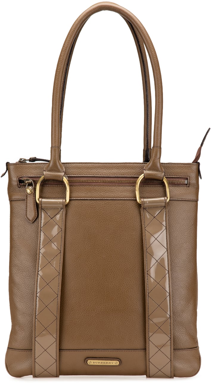 Burberry Leather Tote Bruin