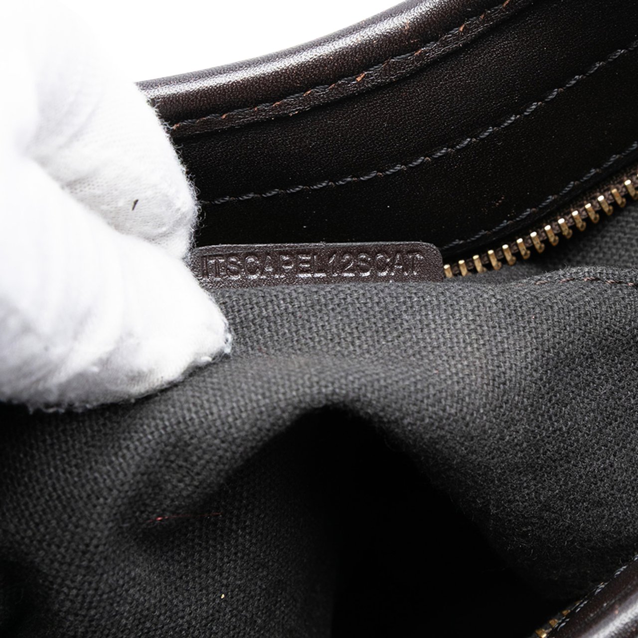 Burberry Haymarket Check Coated Canvas Brooklyn Hobo Bruin