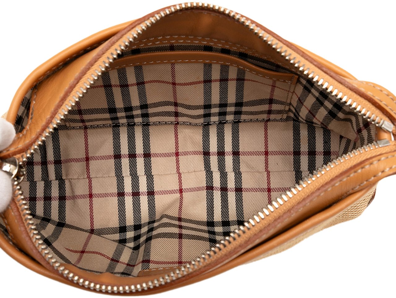 Burberry Canvas Wristlet Clutch Bruin