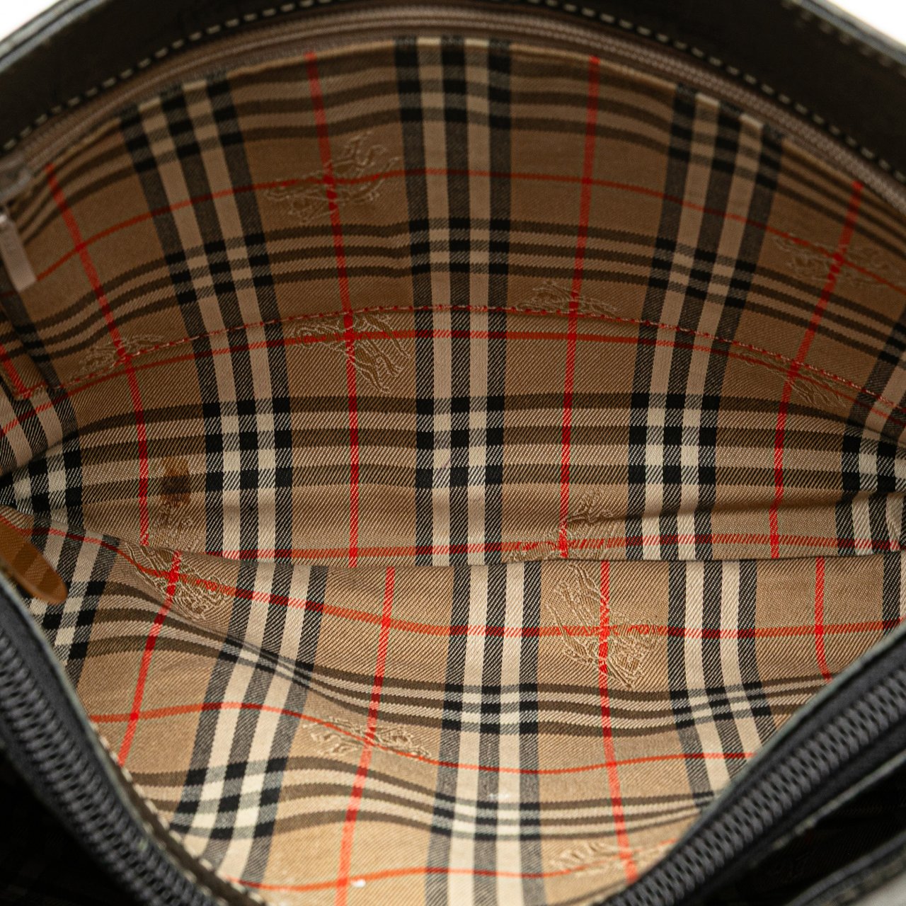 Burberry Leather Shoulder Bag Zwart