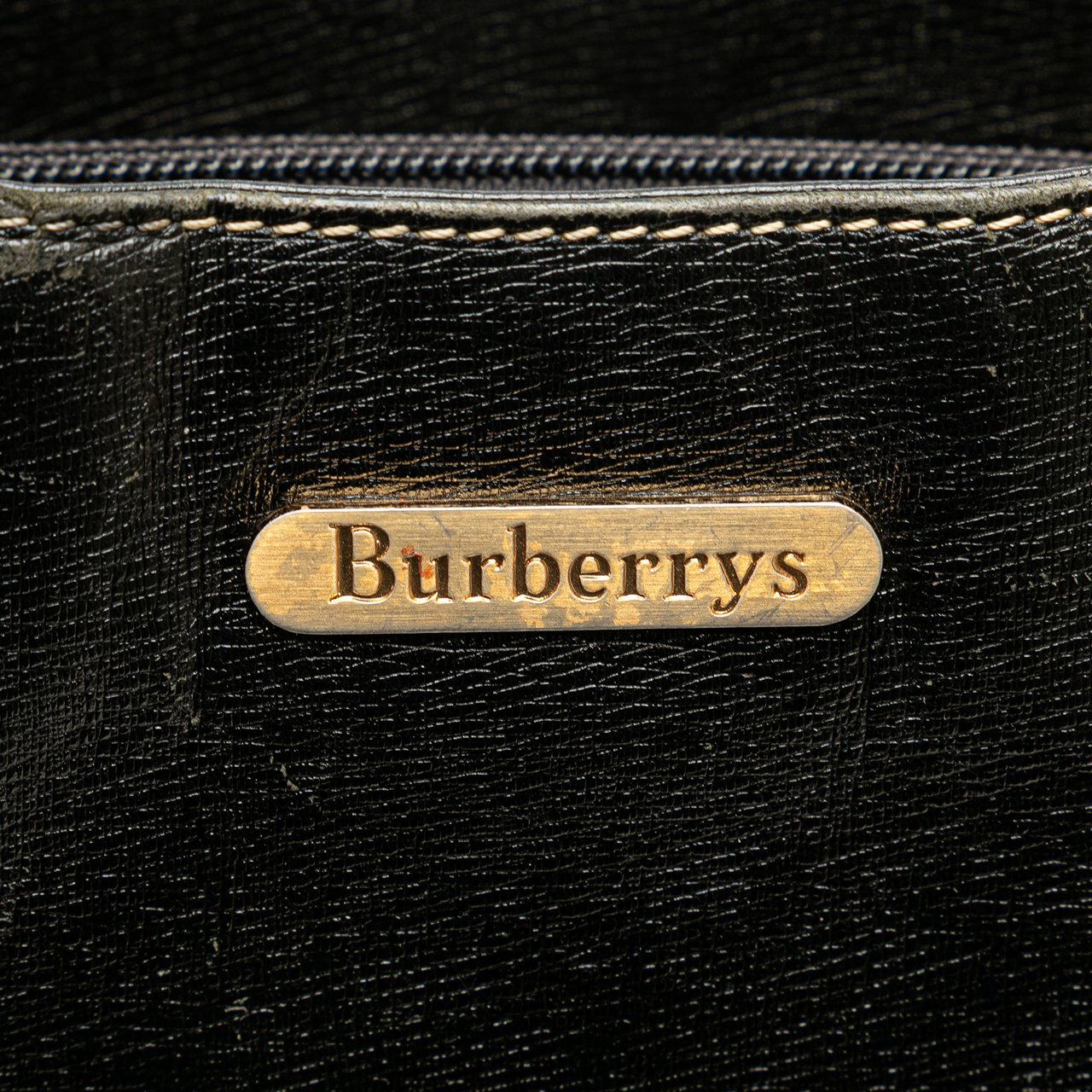 Burberry Leather Shoulder Bag Zwart