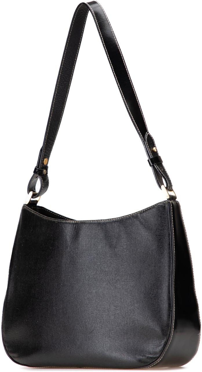 Burberry Leather Shoulder Bag Zwart