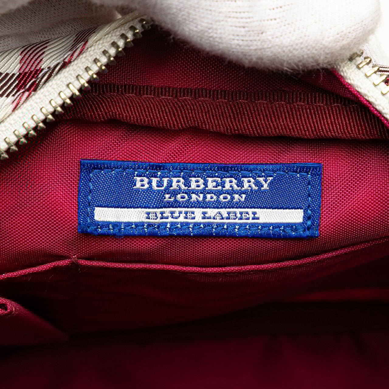 Burberry Nova Check Canvas Crossbody Wit
