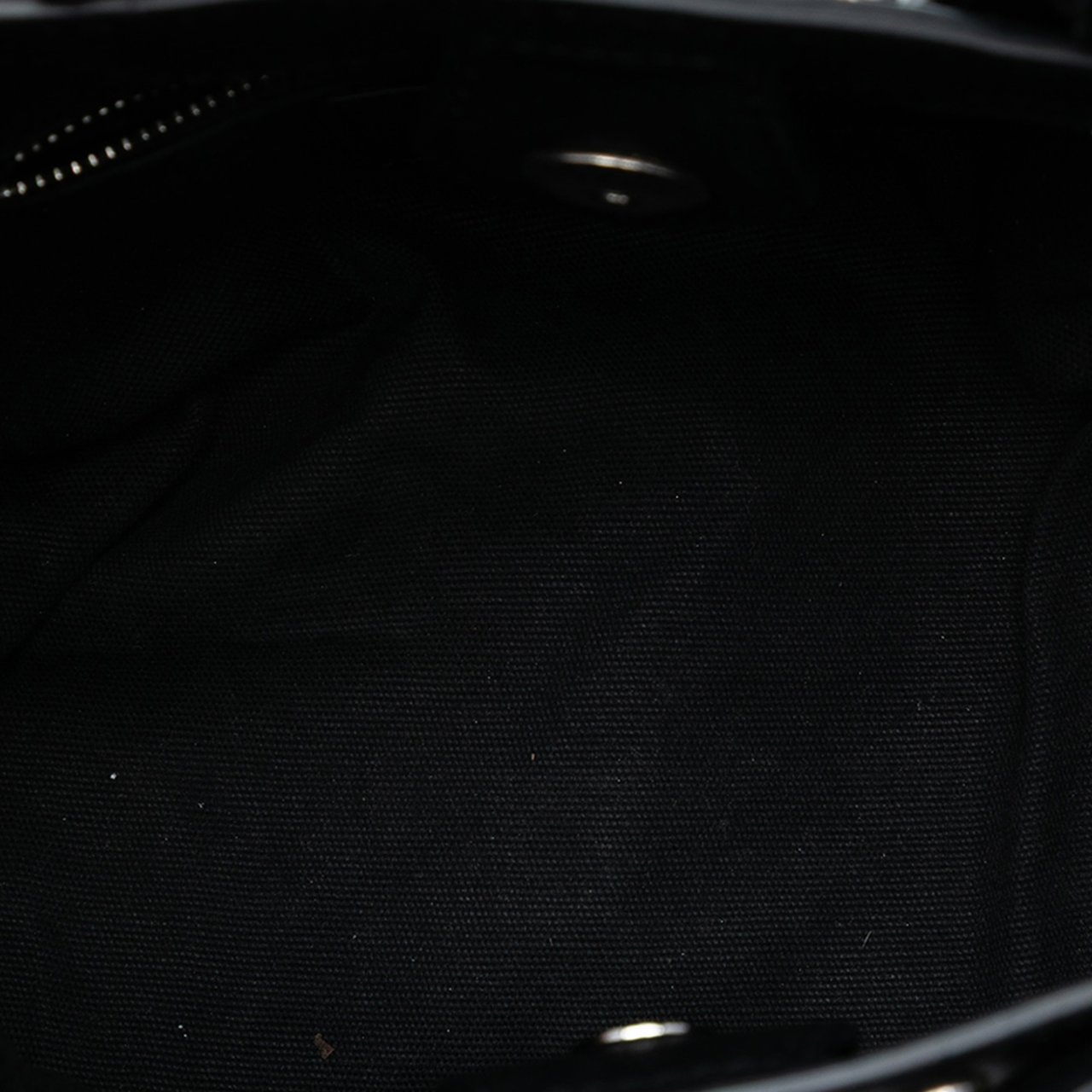 Burberry Baby Banner Studded Leather and House Check Tote Zwart