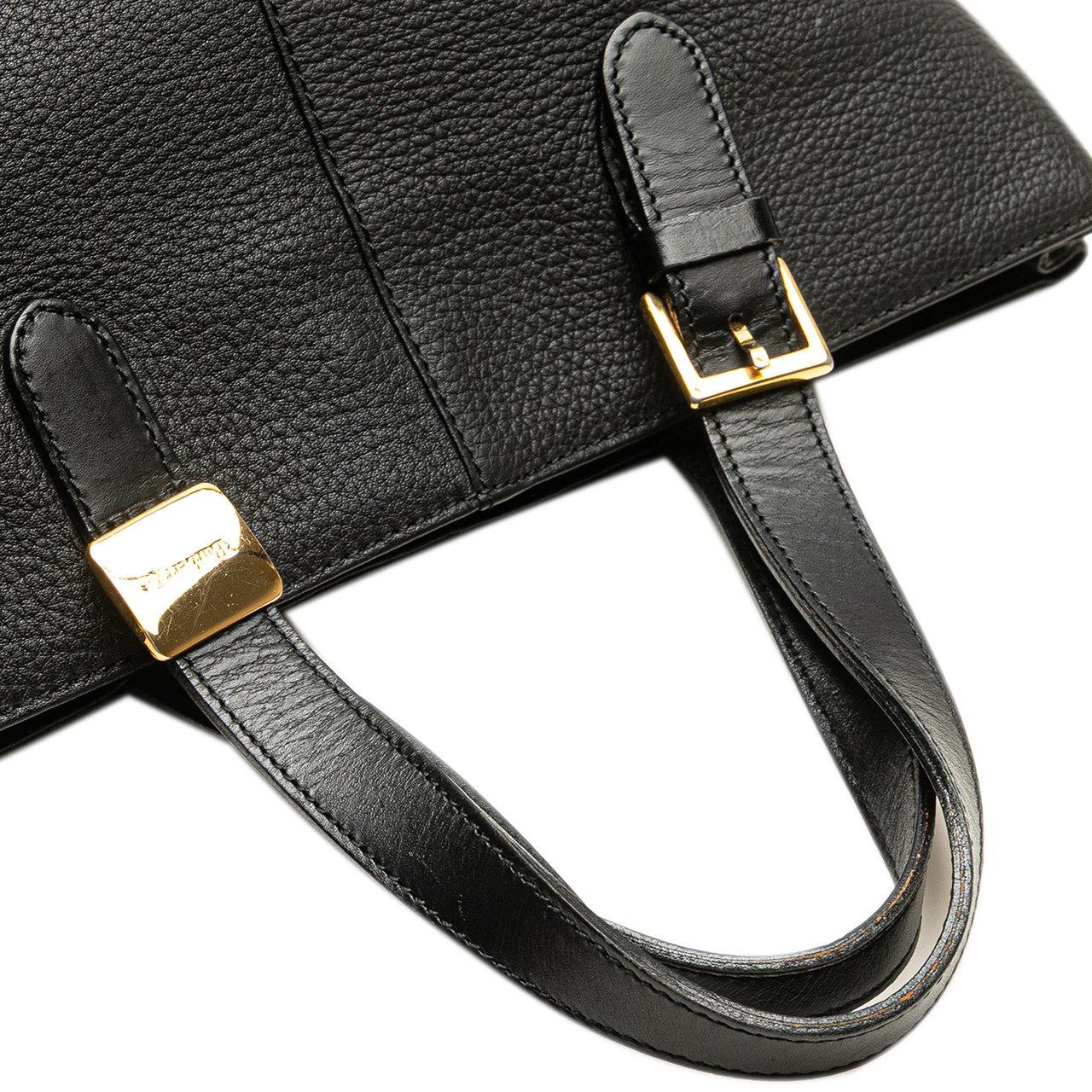 Burberry Leather Tote Zwart