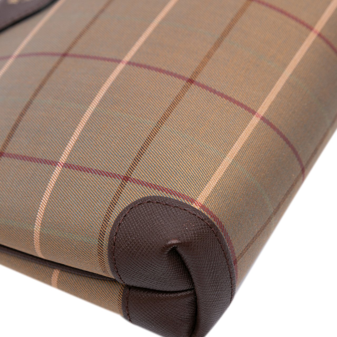 Burberry Vintage Check Canvas Clutch Bruin