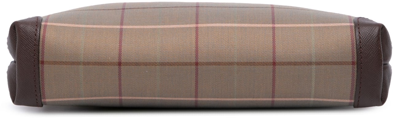 Burberry Vintage Check Canvas Clutch Bruin