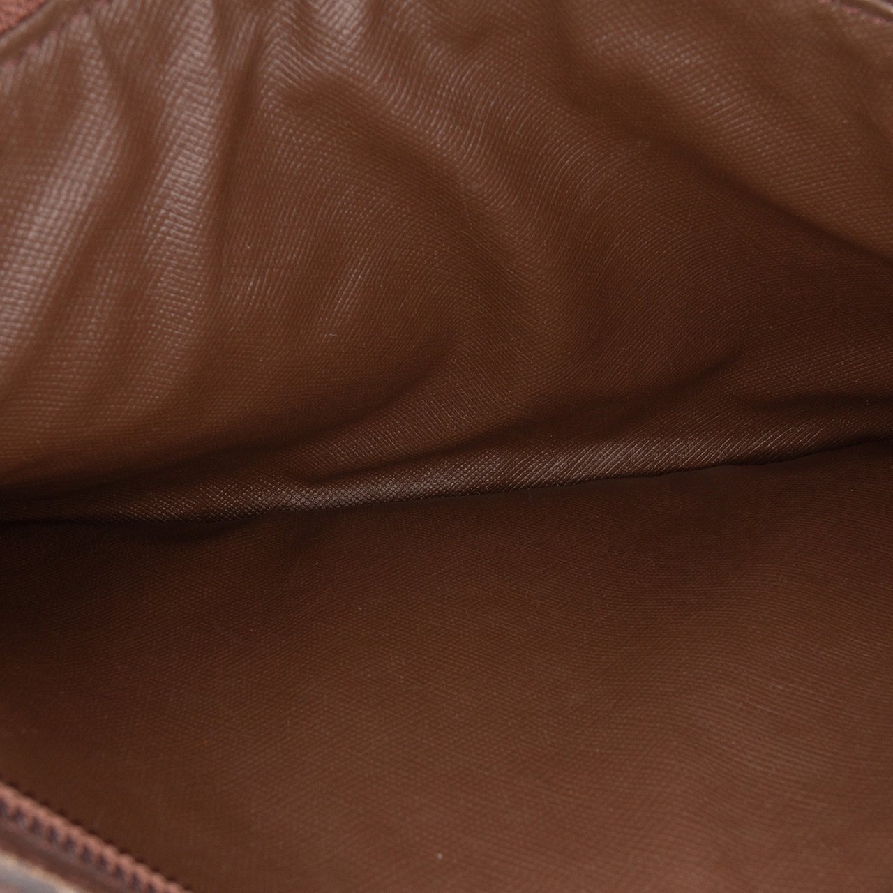 Burberry Vintage Check Canvas Flap Satchel Bruin