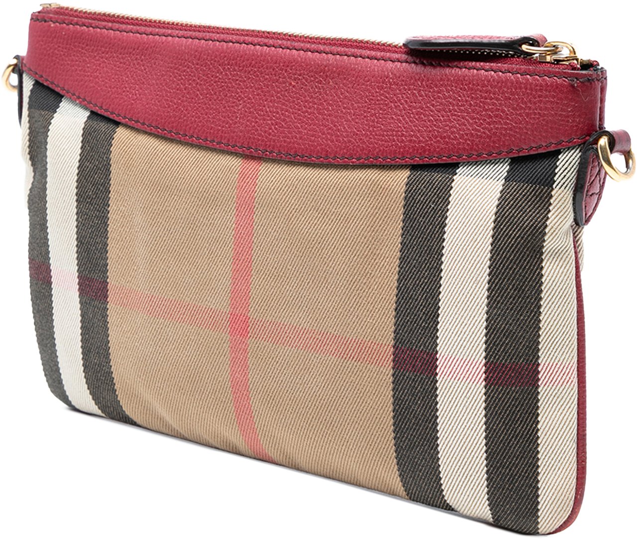 Burberry House Check Canvas Derby Peyton Crossbody Bruin